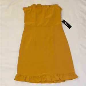 Mustard Lulus dress